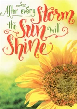 Designer Greetings After Every Storm Sunflower Get Well Card