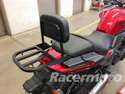 KUAFU Rear Rack Carrier With Sissy Bar Backrest - For Honda CTX700 2014-2018, Black, Luggage Shelf & Passenger Comfort
