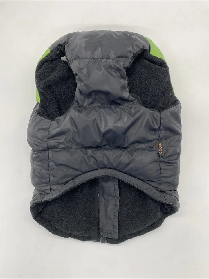 Gooby Padded Vest Dog Jacket Warm Zip Up Vest Puffy Jacket with D Ring Leash - Image 2 of 4