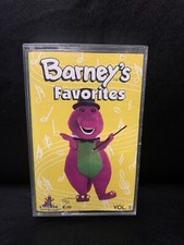Barney's Favorites Vol 1 Cassette Tape Vtg 1993 Purple Dinosaur Childrens Songs