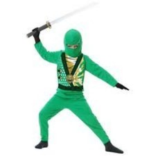 NINJA AVENGER SERIES IV WARRIOR CHILD COSTUME GREEN XL