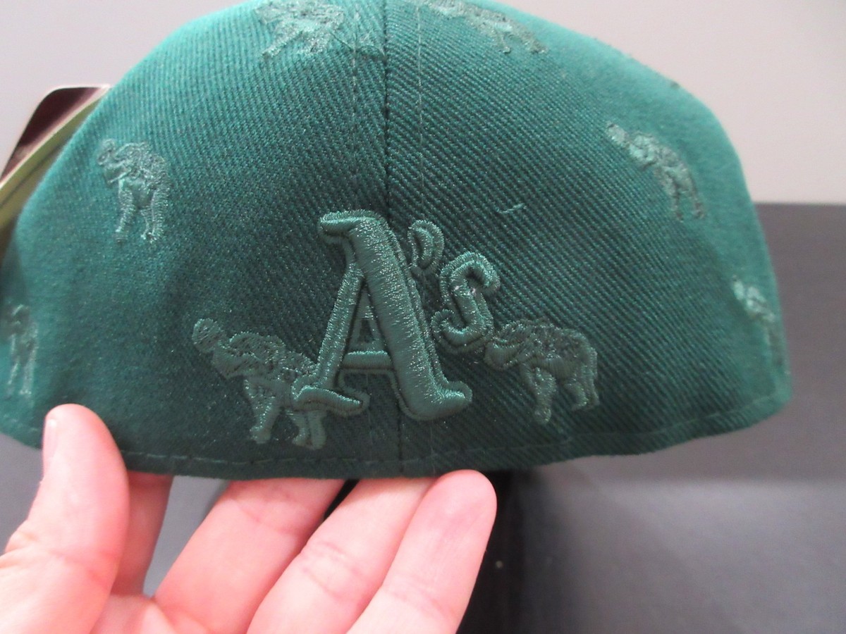Oakland Athletics A's Hat Fitted Mens 7 3/8 Green Baseball American Needle A