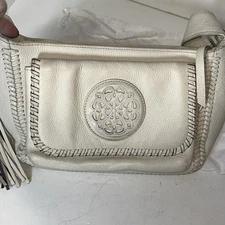 Brighton Off White Lorena Ferrara Front Flap Crossbody Handbag + Dustbag  $380