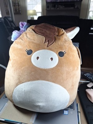 KELLYTOY SQUISHMALLOW ''Tomar'' The Brown Horse, Farm Squad, RARE, NWT| 14'' PL10