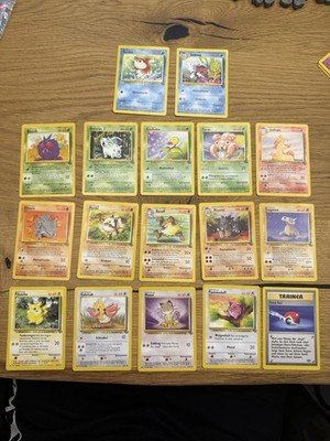 Pokemon 17x Dschungel Set Jungle - Pikachu Deutsch Vintage TCG Sammlung