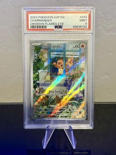 2023 POKEMON SVP EN CHARMANDER OBSIDIAN FLAMES ETB PROMO #044 PSA 9
