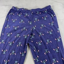 Disney Lilo  Stitch Purple Fleece Pajama Pants Sleepwear Large 12-14 LZ41916SA