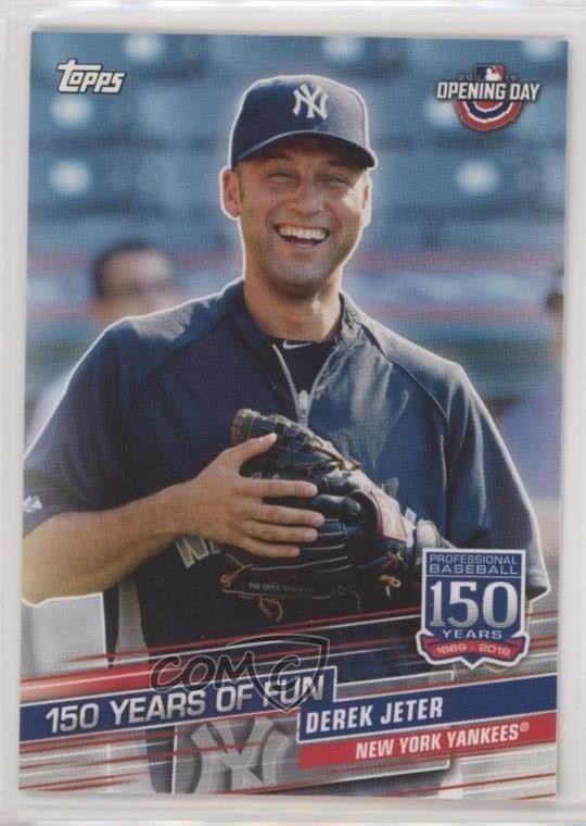 2019 Topps Opening Day 150 Years of Fun Derek Jeter #YOF-22 HOF 0a2