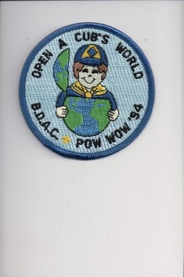 1994 BDAC Pow Wow Open A Cub's World patch