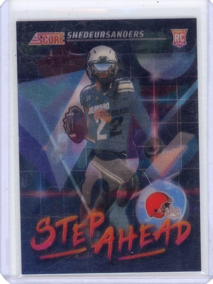 2025 Score Shedeur Sanders Step Ahead CASE HIT Cleveland Browns