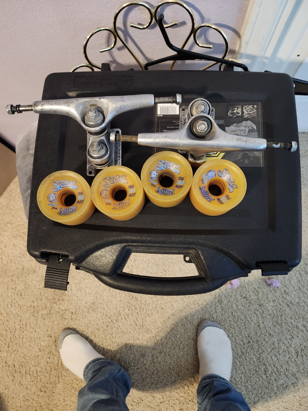Skate Board 9 In Trucks And Jelly Wheels