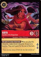 Raya Guardian of the Dragon Gem 122/204 Ursula's Return Disney Lorcana 017170