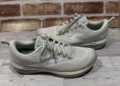 Brooks Revel 6 Women s Running Shoes Size 11 Oyster Mushroom Alloy Blue Grey EUC