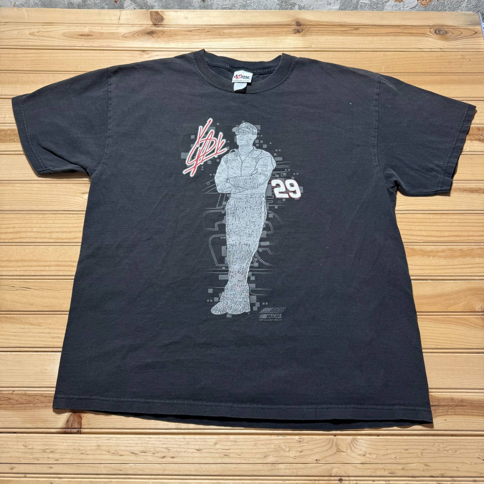 Vintage Y2K Kevin Harvick #29 NASCAR Motorsports Racing Driver T-Shirt - Size XL