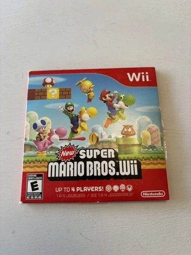 New ListingSuper Mario Bros. Wii (Nintendo Wii, 2009) Cardboard Sleeve & Disc No Manual