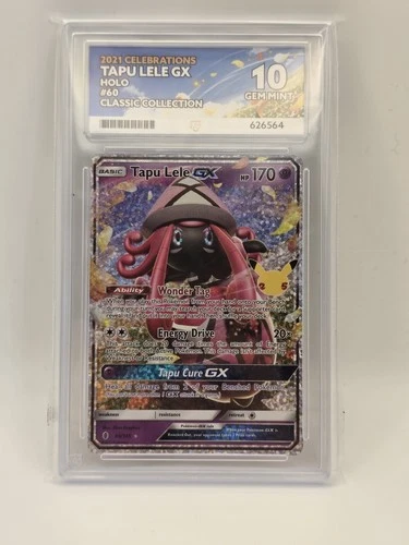 Pokemon Tapu Lele GX #60 ACE 10 Celebrations Classic Collection PERFECT SUBS