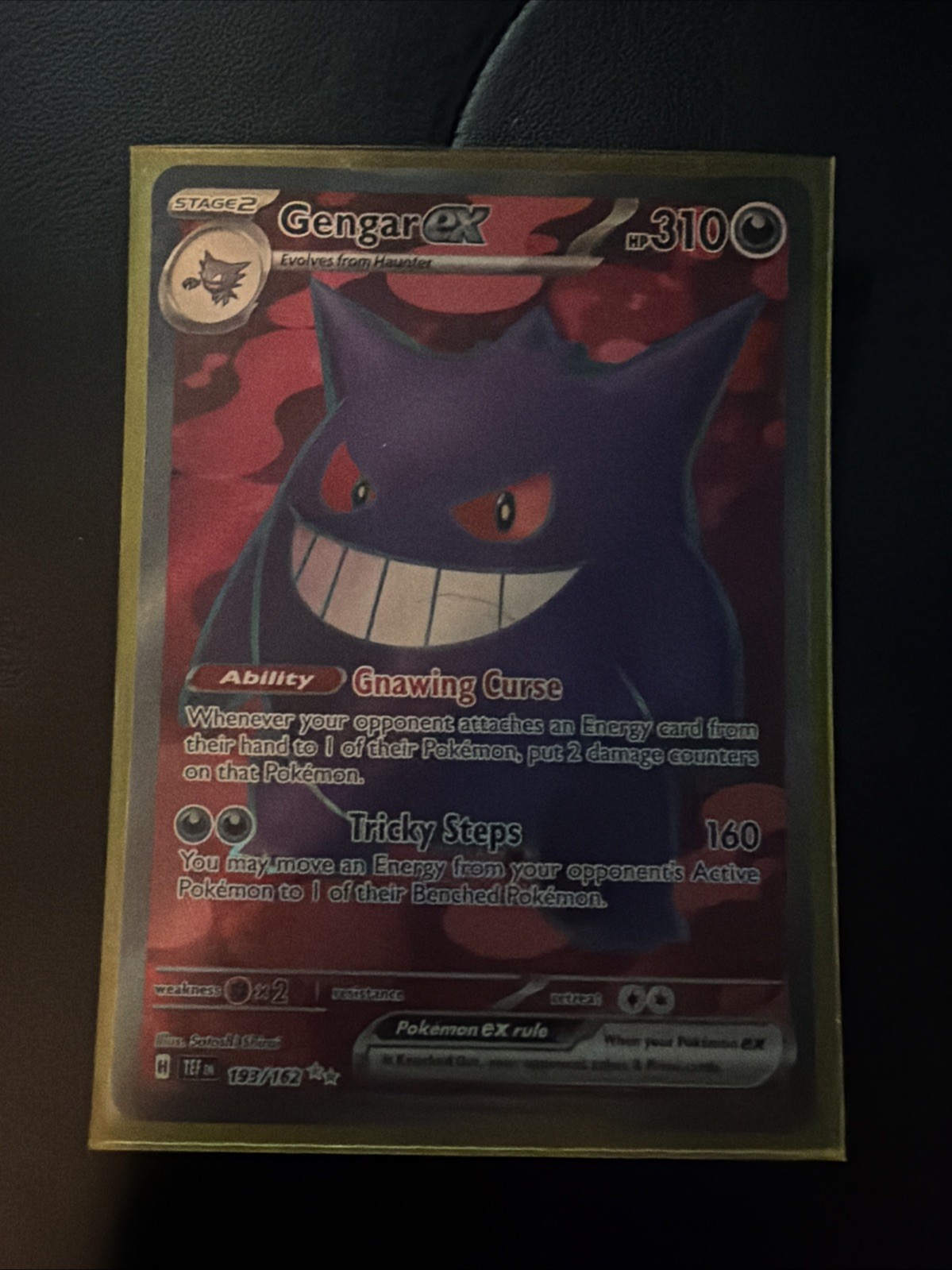 Pokemon Gengar EX Temporal Forces Ultra Rare Holo Card 193/162 Near Mint