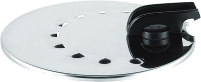 Tefa Ingenio Spritzschutzdeckel, Aufstellbarer Edelstahl Multideckel 20-28 Cm, K