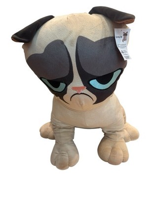 24  Jumbo Large Toy Factory Grumpy Cat Plush Beige Stuffed Animal Toy Frown Face