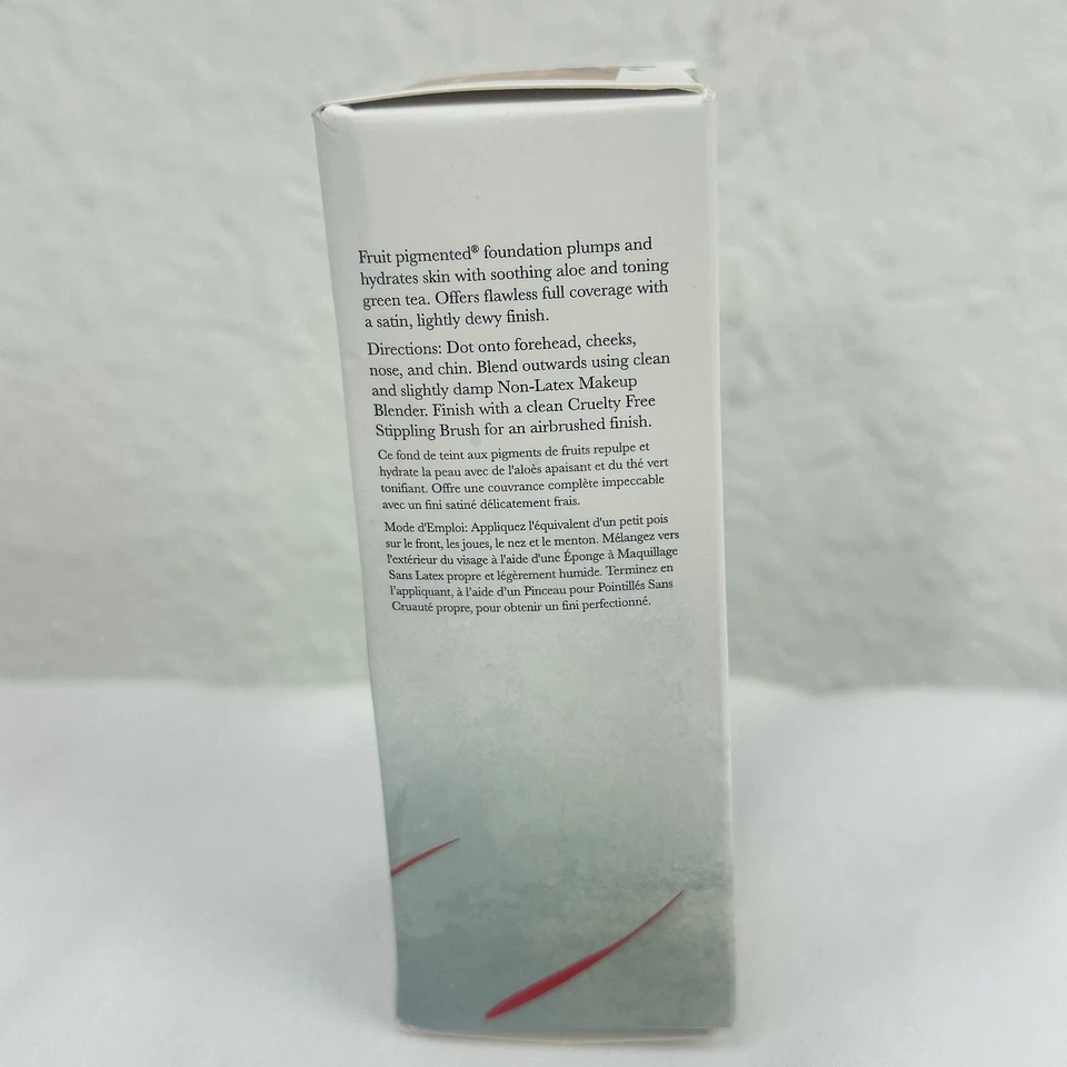 100% Pure Fruit Pigmented Foundation Warm 1.0 Fair Peach 1oz New Sealed Vegan - Image 2 of 4