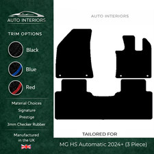 Fits MG HS Automatic 2024+ (3 Piece) Tailored Car Mats Carpet or Rubber