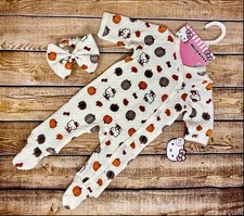 Hello Kitty Baby Girl Fall Sleeper. NB,  9 Months. NWT
