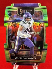 2021 Panini Select Zach Davidson Concourse Neon Green Die Cut Rookie RC /349. B9