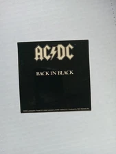 AC/DC BACK IN BLACK STICKER  2006 NEW