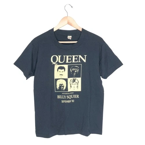 Queen Tour Shirt M Billy Squier Concert Tee 1980s vintage concert t-shirt, vintage, single stitch, B+ condition