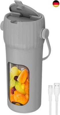 Rosenstein & Söhne Smoothie Maker: Power Akku-Getränkemixer 100 W, 6 K