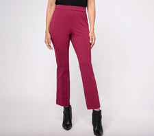 Isaac Mizrahi Printed Ponte Baby Bootcut Ankle Pant , more Sizes a609780