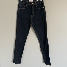 FRAME Jeans Womens 25 Ali High Rise Skinny Dark Wash Blue Denim