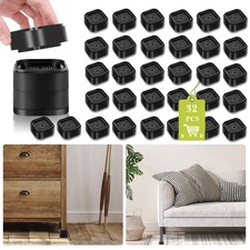 32 Pack Furniture Risers 1,2 or 3 Inch, Adjustable Bed Risers Heavy Duty For ...