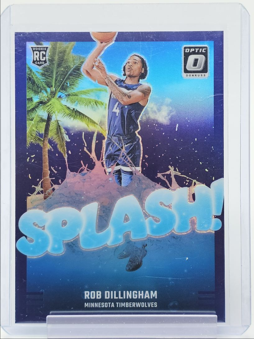 ROB DILLINGHAM 2024-25 DONRUSS OPTIC SPLASH! ROOKIE PURPLE PRIZM RC Q5722