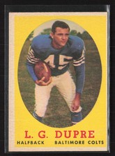1958 Topps #117 L.G. Dupre - EX/EX+ Set Break!