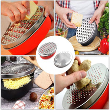 Cheese Grater Two Side Vegetable Slicer Stainless Steel Potato Shredder with ...