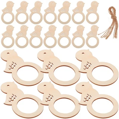 20 Pcs Cartoon Napkin Buckles Bird Shaped Ring Creative Decor Bulk Rings - Image 1 of 4