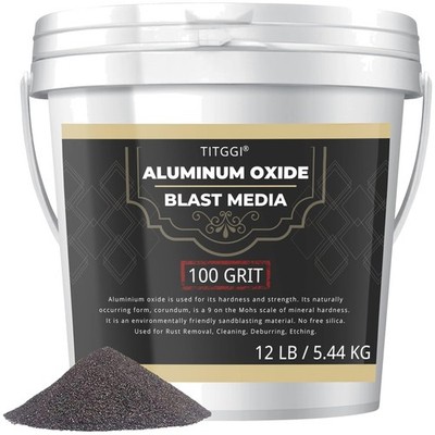 High Hardness Aluminum Oxide Blast Media - Grit #100, 12 LBS