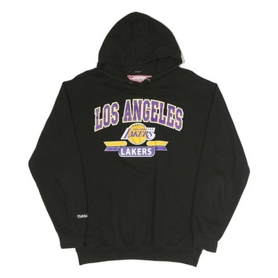 MITCHELL & NESS Herren Hoodie schwarz Los Angeles Lakers M bedruckt Baumwollmischung