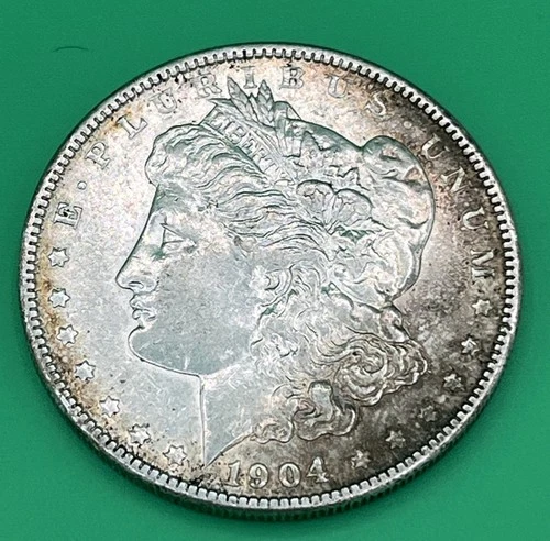 1904 Morgan Silver Dollar Philadelphia Lower Mintage 2.7M XF+