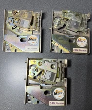 3 German Coin Mechs Pinball Arcade Game Machine