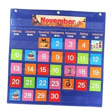 Calendar Pocket Chart Erasable Calendar for Classroom Activity Home