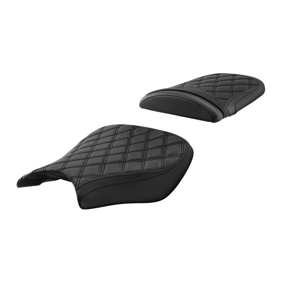 Ajuste para Honda CBR1000RR 2004-2007 Driver Passenger Pillion Seat preto - Imagem 2 de 4