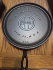 Griswold no. 8  Cast Iron Griddle Large Block 608 in Very Nice Condition