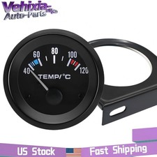 2 52mm Car Water Temperature Gauge Meter 40-120 With 18npt Sensor Universal