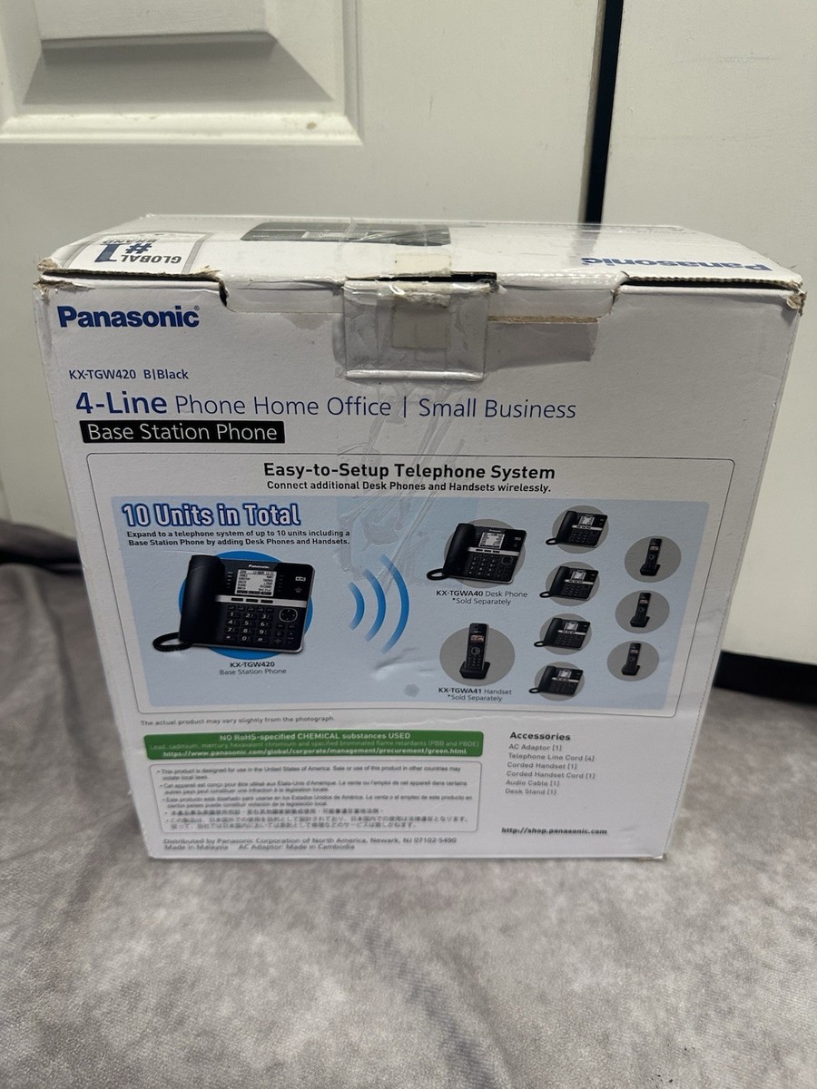 【商談中】Panasonic Panasonic Office Phone System Corded Base Station with 4 Lines KX