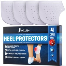 Premium Silicone Heel Protectors for Shoes, Gel Heel Cups  Cushion Inserts f...