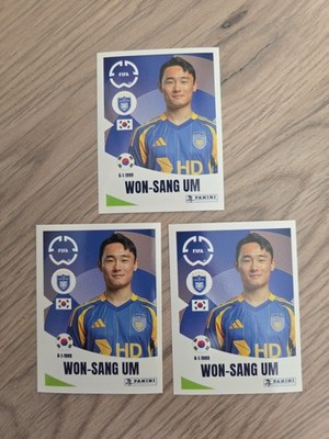 3x 2025 Panini FIFA Club World Cup Sticker Won-Sang Um Ulsan HD South Korea #384