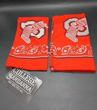 New Vintage Ohio State Buckeyes Square Bandana Lot of 2 College