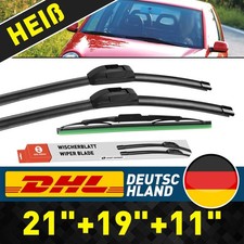 Für VW LUPO BJ. 1998 - 2003 6E1 6X1 21"+19"+11" SCHEIBENWISCHER VORNE + HINTEN